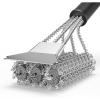 image:imageHOUSE AGAIN Grill Brush and Scraper Bristle Free 304 Stainless Steel Brush Head Non Metal Bristles Safe Steam Outdoor Grill Cleaning BBQ Grill Accessories for SmokerPorcelainWeber GasCharcoal