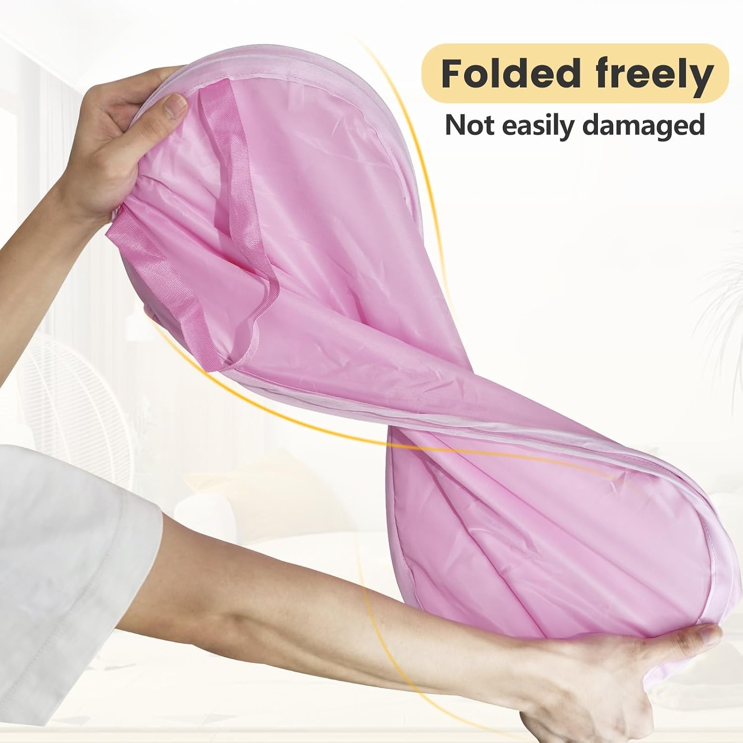image:imageLaundry Bag House Again 2Pack 76L Heavy Duty Laundry HamperLaundry Backpack 210D Oxford Cloth with Mesh Pocket amp Sturdy Adjustable Shoulder Straps Easy to Open and Fold for College Greypink