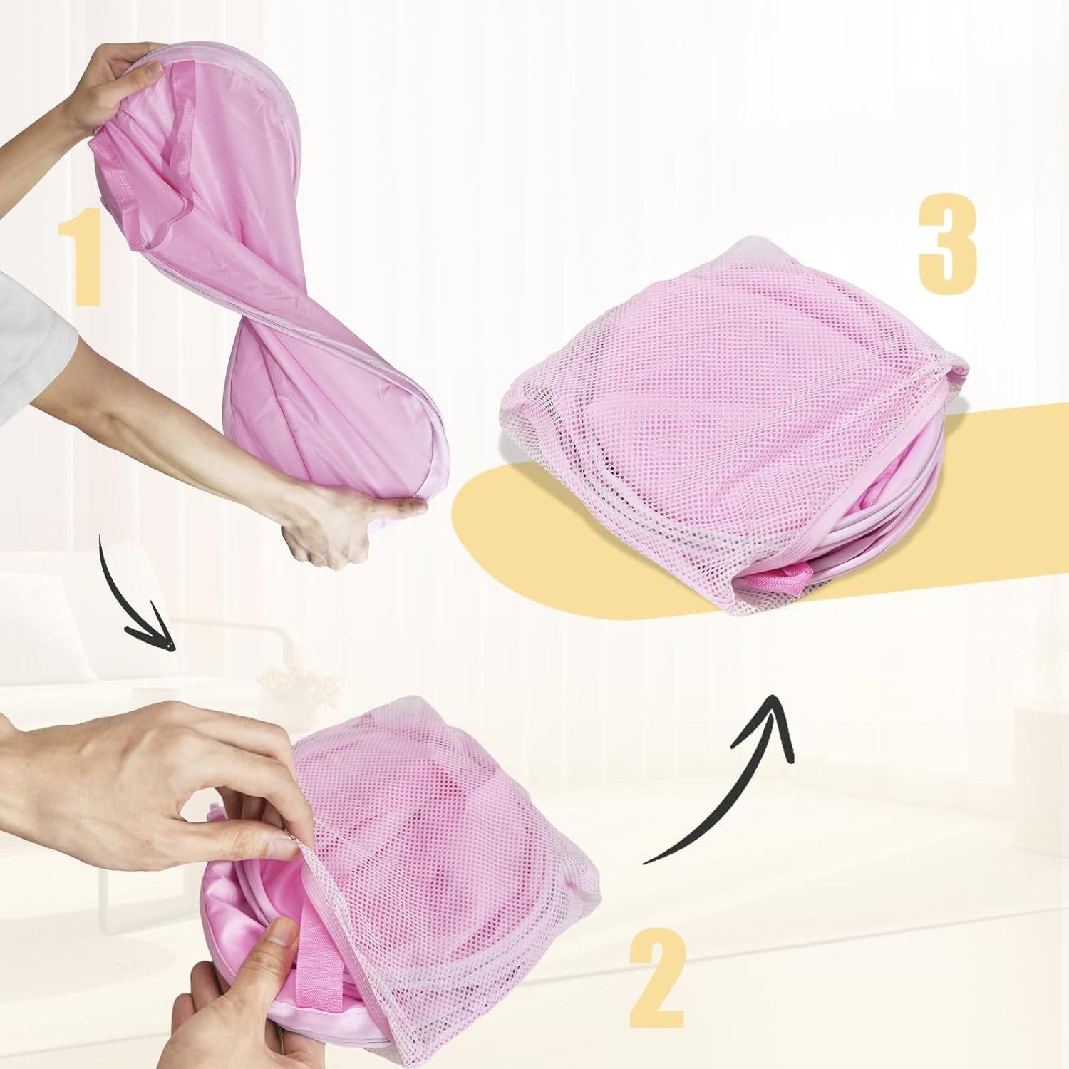 image:imageLaundry Bag House Again 2Pack 76L Heavy Duty Laundry HamperLaundry Backpack 210D Oxford Cloth with Mesh Pocket amp Sturdy Adjustable Shoulder Straps Easy to Open and Fold for College Greypink