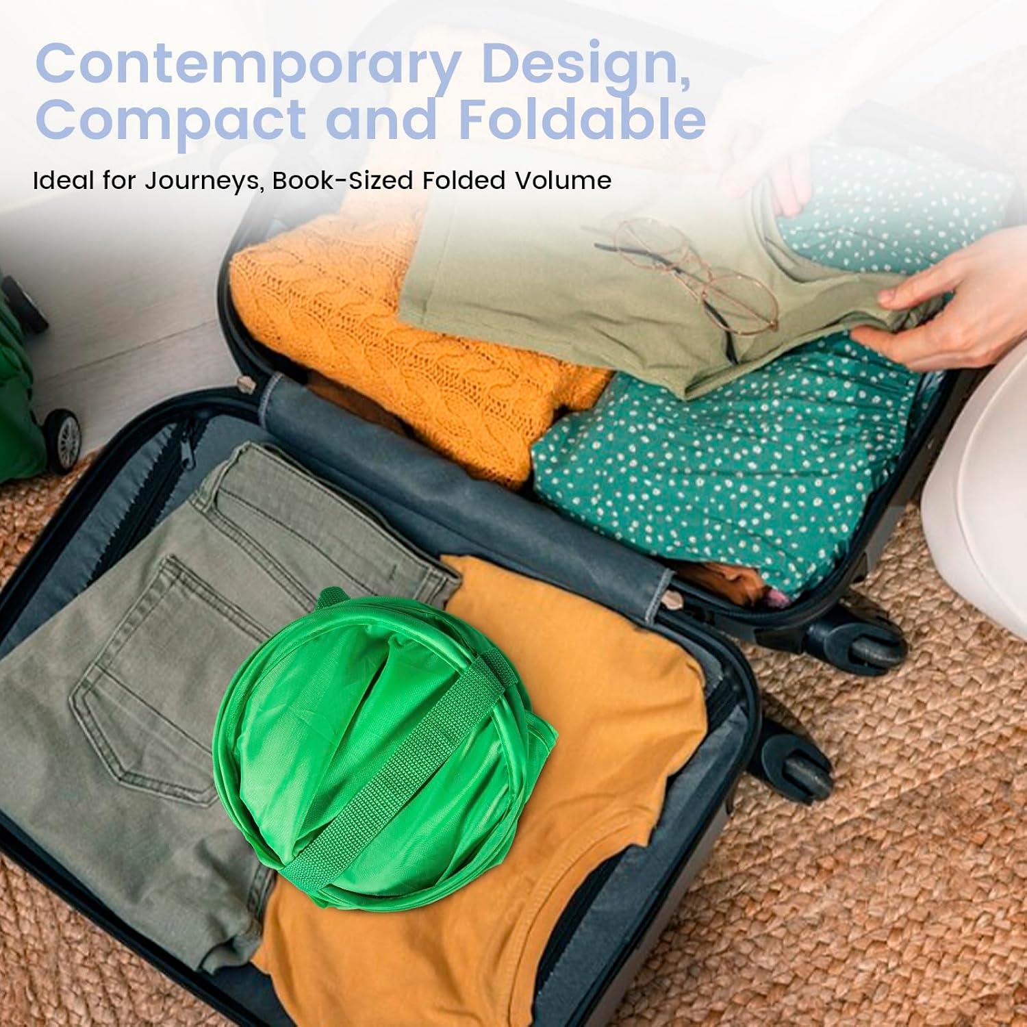 image:imageLaundry Bag House Again 2Pack 76L Heavy Duty Laundry HamperLaundry Backpack 210D Oxford Cloth with Mesh Pocket amp Sturdy Adjustable Shoulder Straps Easy to Open and Fold for College GreyGreen